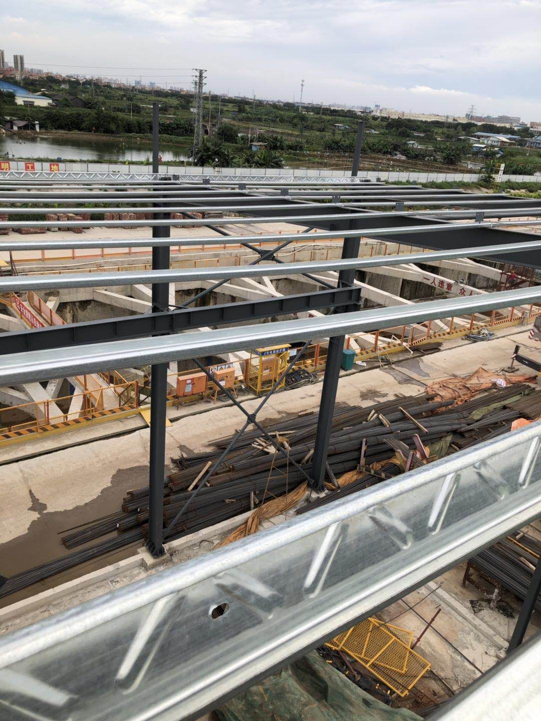 【众工钢结构厂房案例-11】 —— 佛山3号线封闭式重型钢筋加工棚